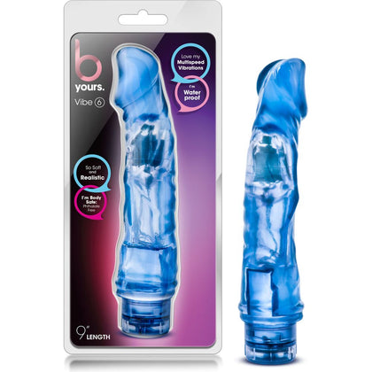 PleasureWorks B Yours Vibe 6 Blue Realistic Vibrator for Women - Unleash Sensual Bliss with the B Yours Vibe 6 - Adult Naughty Store