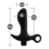 Sensual Pleasures Platinum Silicone Prostate Massager 01: The Ultimate Luxury Pleasure for Men, Targeting the P-Spot, in Sleek Black - Adult Naughty Store