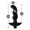 Anal Adventures Platinum Silicone Prostate Massager 03 - The Ultimate Black Pleasure for Men - Adult Naughty Store