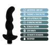 Anal Adventures Platinum Silicone Prostate Massager 03 - The Ultimate Black Pleasure for Men - Adult Naughty Store