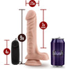 Dr. Skin Sensation 9in Vibrating Cock with Suction Cup - Model J9V - For Him - Ultimate Pleasure - Vanilla