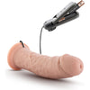 Dr Skin Sensation 8in Vibrating Cock with Suction Cup - Model DS-8VCSC - For Him, Intense Pleasure, Vanilla