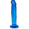 B Yours Sensual Pleasure Sweet N Small 6in Blue Suction Cup Dildo - Model SNS-6B - Adult Naughty Store