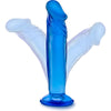 B Yours Sensual Pleasure Sweet N Small 6in Blue Suction Cup Dildo - Model SNS-6B - Adult Naughty Store