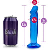 B Yours Sensual Pleasure Sweet N Small 6in Blue Suction Cup Dildo - Model SNS-6B - Adult Naughty Store