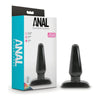 Anal Adventures Basic Anal Plug Medium - The Ultimate Pleasure Delight for All Genders in Sleek Black
