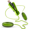 B Yours Double Pop Eggs Lime - Dual Stimulation Vibrating Eggs for Her - Model DP-001 - Lime Green