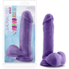 Au Naturel Bold Pleasure: Hero 8in Dildo - Model BPH-8 - For Him - Girthy Delight - Sensual Purple - Adult Naughty Store