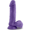 Au Naturel Bold Pleasure: Hero 8in Dildo - Model BPH-8 - For Him - Girthy Delight - Sensual Purple - Adult Naughty Store