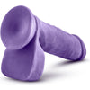 Au Naturel Bold Pleasure: Hero 8in Dildo - Model BPH-8 - For Him - Girthy Delight - Sensual Purple - Adult Naughty Store