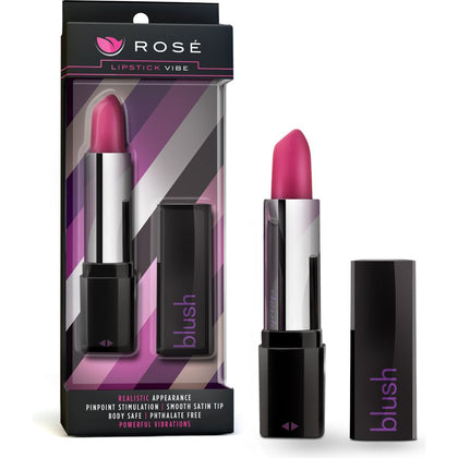 Introducing the Seductive Rose Lipstick Vibe Black: The Ultimate Pleasure Companion for a Sultry Experience! - Adult Naughty Store