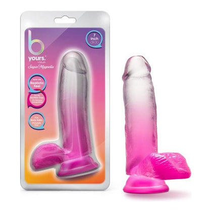 B Yours Sugar Magnolia 7in Dildo - Premium Fuchsia Pleasure Toy for Women - Adult Naughty Store