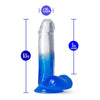 B Yours Morning Dew 6in Dildo Stella Blue - A Sensual Delight for Intimate Bliss - Adult Naughty Store