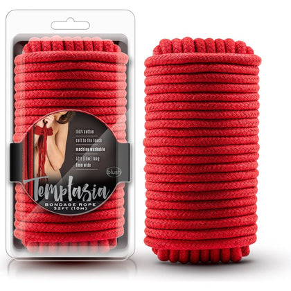 Temptasia Shibari Sensation Bondage Rope 10m Red - Seductive Restraint for Intimate Pleasure