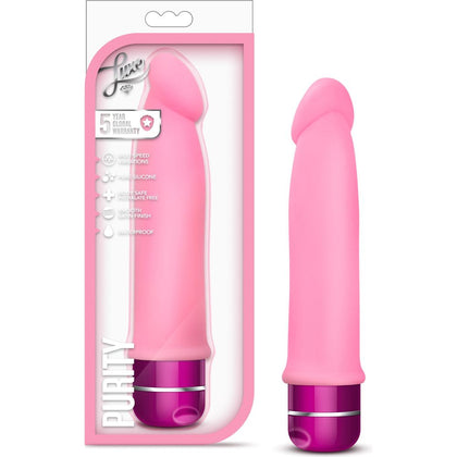 Luxe Purity Pink - Sensual Silicone Vibrator (Model LP-001) for Alluring Pleasure - Unleash Passion and Bliss