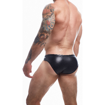 Cut4Men Ergonomic Snap Brief - Large Black: Body-Defining Low-Rise Underpants for Maximum Visual Impact - Adult Naughty Store