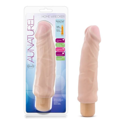 Blush Novelties Au Naturel Home Wrecker HW-9.5 Realistic Dildo for Intense Pleasure - Deep Chocolate Brown - Unleash Your Desires - Adult Naughty Store