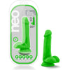 Neo Dual Density Cock With Balls 6 Inch Neon Green - Realistic Pleasure Enhancer for Intimate Adventures - Adult Naughty Store