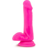 Au Naturel Bold Delight 6in Pink Dildo - Sensually Satisfying Pleasure for Her - Model BLD-6-PNK - Adult Naughty Store