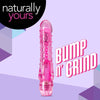 Naturally Yours Sensual Pleasure Essentials: Bump n Grind Pink Flexi Shaft Vibrator for Her - Adult Naughty Store