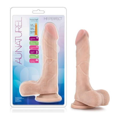 Au Naturel Mr Perfect Sensa Feel Dual Density Dildo - Model AP-69 - For Unparalleled Pleasure and Exploration - Male - Anal Stimulation - Deep Mocha - Adult Naughty Store