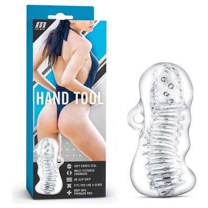 M for Men Hand Tool Clear - The Ultimate Pleasure Companion for Men
