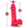 Ruse Big Poppa Cerise Dildo: The Ultimate Pleasure Experience for All Genders in Sensational Satin Smooth Cerise - Adult Naughty Store