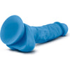 Neo Sensa Feel 7.5in Dual Density Neon Blue Realistic Dildo with Suction Cup Base - Pleasure Partner for All Genders and Multiple Areas of Pleasure