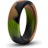 Sensuous Performance Silicone Camo Cock Ring - Model SCRC-001: The Ultimate Green Camouflage Pleasure Enhancer for Men