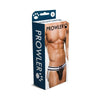 Prowler Sensual Men's Polyester Spandex Jock Strap - Model X123 - White/Black - Designed for Enhanced Pleasure - Adult Naughty Store