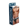 Prowler Backless Brief White/Black - Open Rear, Men's Underwear for Seductive Display of Style and Confidence - Adult Naughty Store