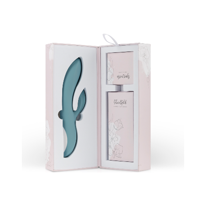 Bloom Collection - The Violet Rabbit Vibrator - Model V-500 - Women's Dual Pleasure - Lavender - Adult Naughty Store