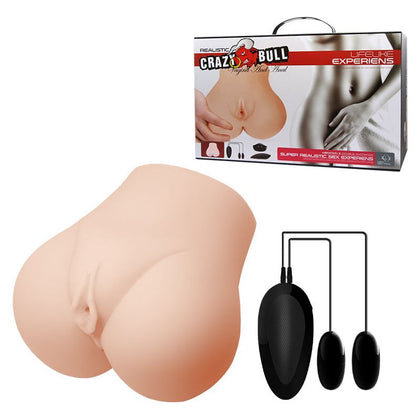 Introducing the SensaFlesh Deluxe Dual Pleasure Masturbator - Model M-9000: The Ultimate Realistic Vagina and Anal Experience for Him and Her in Luxurious Flesh Tone - Adult Naughty Store