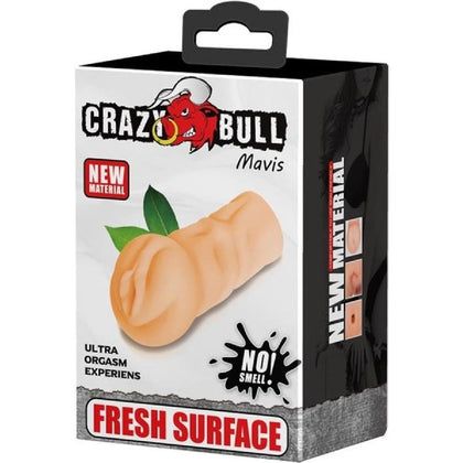 Introducing the SensaPleasure Mavis Masturbator (Flesh) - Compact, Realistic Male Stroker for Intense Pleasure - Adult Naughty Store