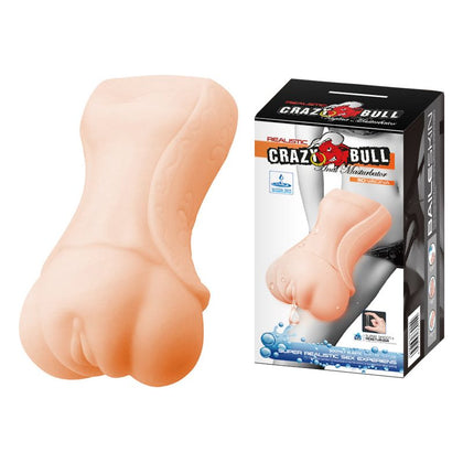 Introducing the SensationX Anal Masturbator Flesh 135mmx50mm - The Ultimate Pleasure Experience for Men in a Sultry Flesh Tone