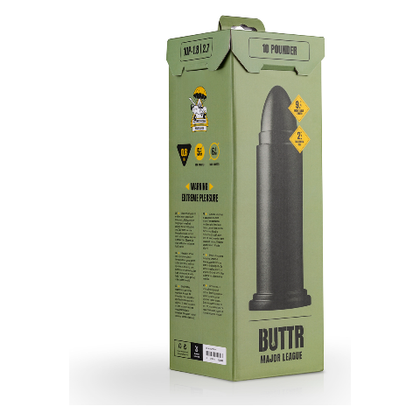 BUTTR 10 Pounder XXL Silicone Butt Plug - Sensational Pleasure for the Well-Trained Rear, in Sultry Midnight Black