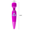 Introducing the Lush Pleasure Co. Rechargeable Vibrating Flirtatious Wand M1 for Women - Purple