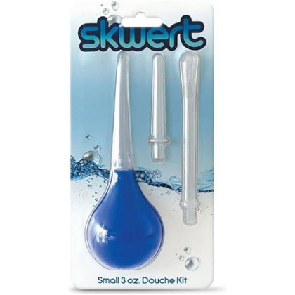 Introducing the Skwert Sensual Pleasure Douche - Small, Model 4PC-3oz (89ml) - An Exquisite Intimate Hygiene Experience for All Genders - Explore Deep Cleansing and Sensual Delights in Translucent Elegance