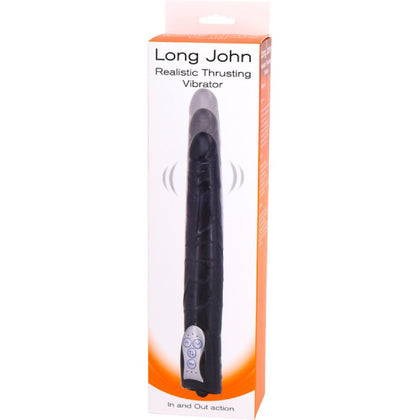 Introducing the Long John Realistic Thrusting Vibrator - Model XJ-3000: The Ultimate Pleasure Experience for All Genders, Designed for Deep Satisfaction in a Sensual Shade.