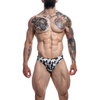 Cut for Men Low Rise Bikini Brief - Stained Camo XL: The Ultimate Men's Intimate Pleasure Enhancer in Earthy Tones - Adult Naughty Store