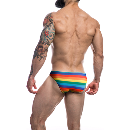 Cut for Men Low Rise Bikini Brief - Rainbow XL: The Ultimate Pleasure-Enhancing Undergarment for Men - Adult Naughty Store