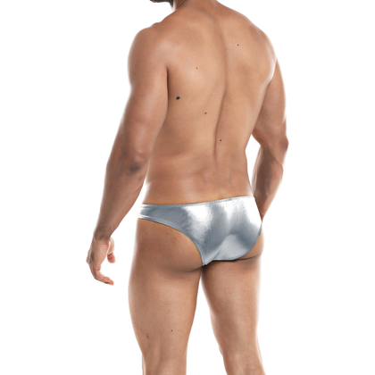 Silver Silk Medium Low Rise Bikini - Cut for Men's Sensual Pleasure - Adult Naughty Store