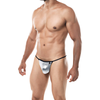 Silver Medium Cut For Men G-String - Model CMGS-01 - Male Erotic Underwear for Intimate Pleasure - Adult Naughty Store