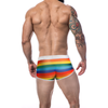 Cut For Men Athletic Trunk Rainbow M - High-Performance Men's Rainbow-Colored Athletic Trunk for Enhanced Comfort and Style - Adult Naughty Store