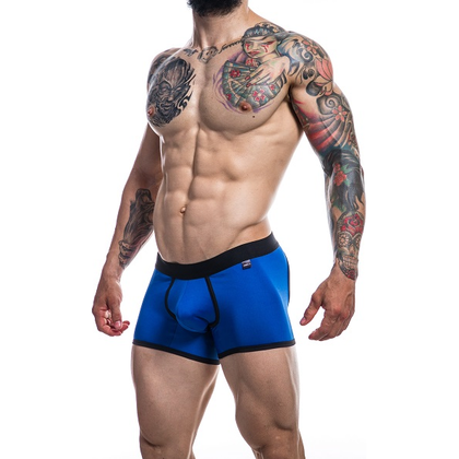 Cut For Men Blue Skai Boxair Large - Men's Intense Color Combination Bikini Briefs for Maximum Visual Impact - Model CM-BB-001 - Blue Skai - Adult Naughty Store