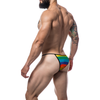 Cut For Men Rainbow XL Briefkini - Model XYZ - Male Pleasure Thong - Adult Naughty Store