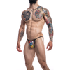 Introducing the SensaTone Cut For Men Briefkini-Tattoo-L: A Revolutionary Male Pleasure Brief in Exquisite Black - Adult Naughty Store