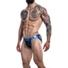 Cut for Men Desire Jockstrap - Model L- Blue Leatherette - Male Pleasure - Adult Naughty Store