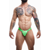 Cut4Men Emerald Clip Tanga Brief - Green (Large) - Men's Sensual Comfort Underwear - Adult Naughty Store