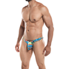 Cut4men Men's Enhanced Thong - Model CT-001 - Pouch Enhancing Underwear for Men - Cartoon Large - Pleasure for Him - Vibrant Colour Options - Adult Naughty Store